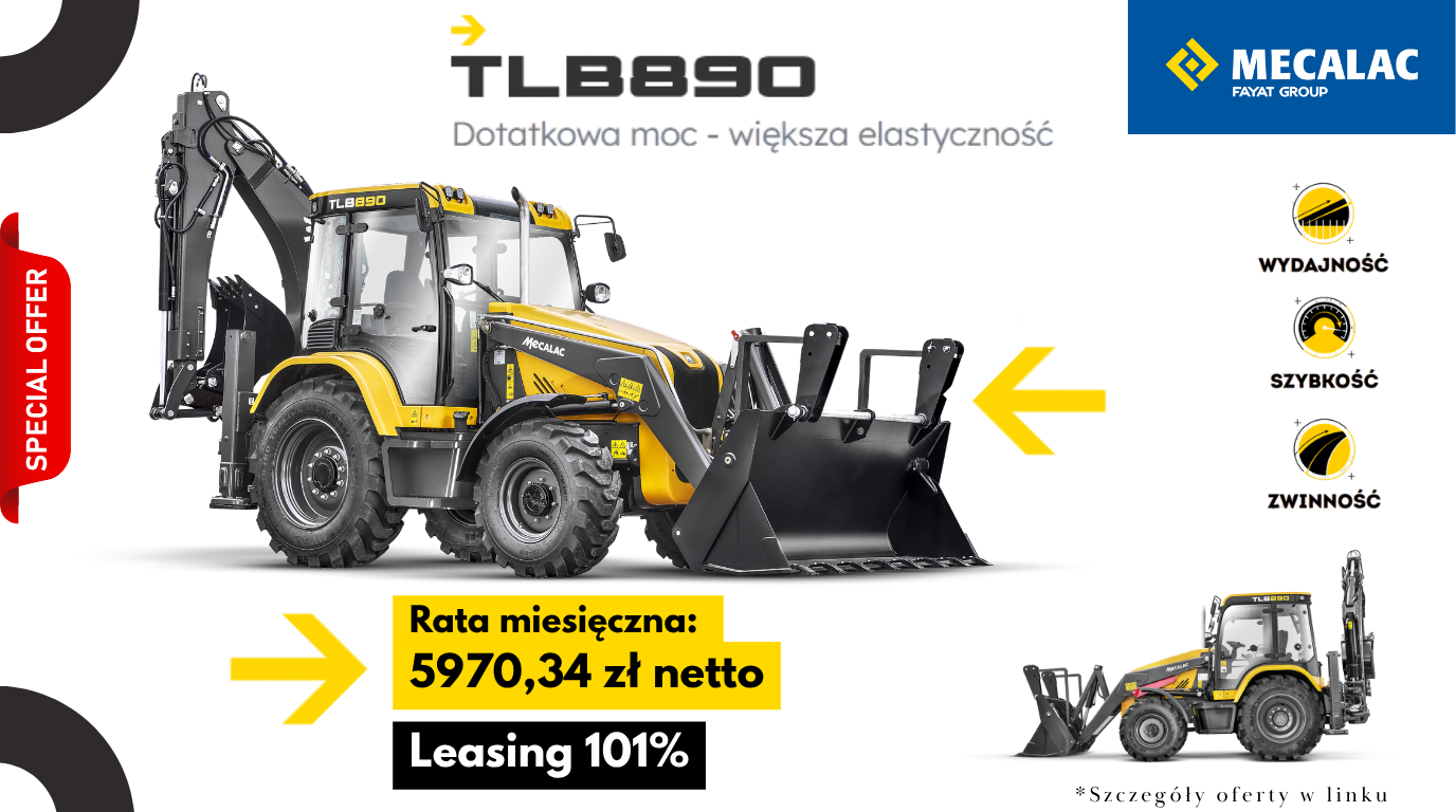 Backhoe Loader TLB890 with 101% Financing